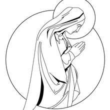 Virgin mary coloring pages