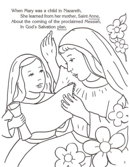 Coloring book about mary