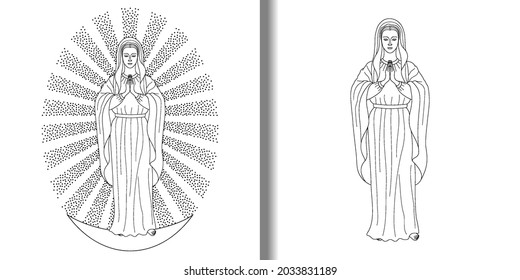 Virgin mary praying images stock photos d objects vectors