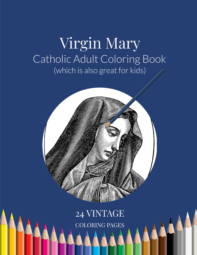 Virgin mary printable coloring book