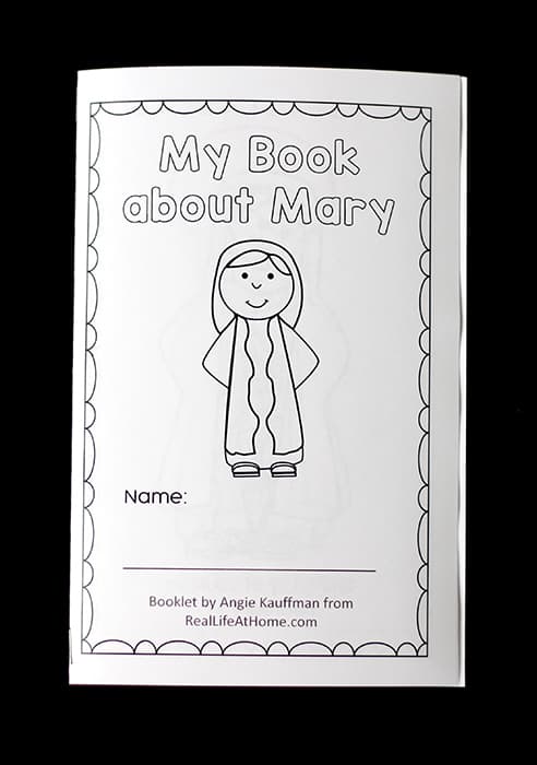 Free printable mary coloring book for catholic kids