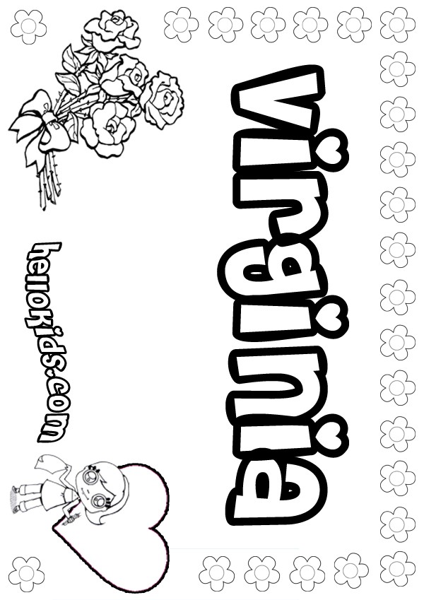 Virginia coloring pages