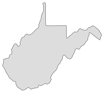 West virginia â map outline printable state shape stencil pattern â diy projects patterns monograms designs templates