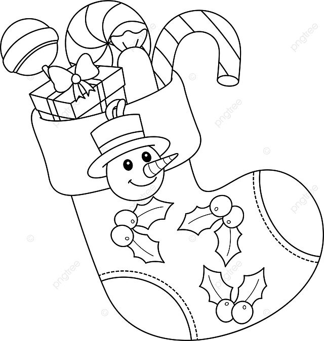 Desenho de pãgina para colorir isolada meia natal crianãas livro flocos neve vetor png desenho de natal desenho de livro desenho de lago imagem png e vetor para download gratuito