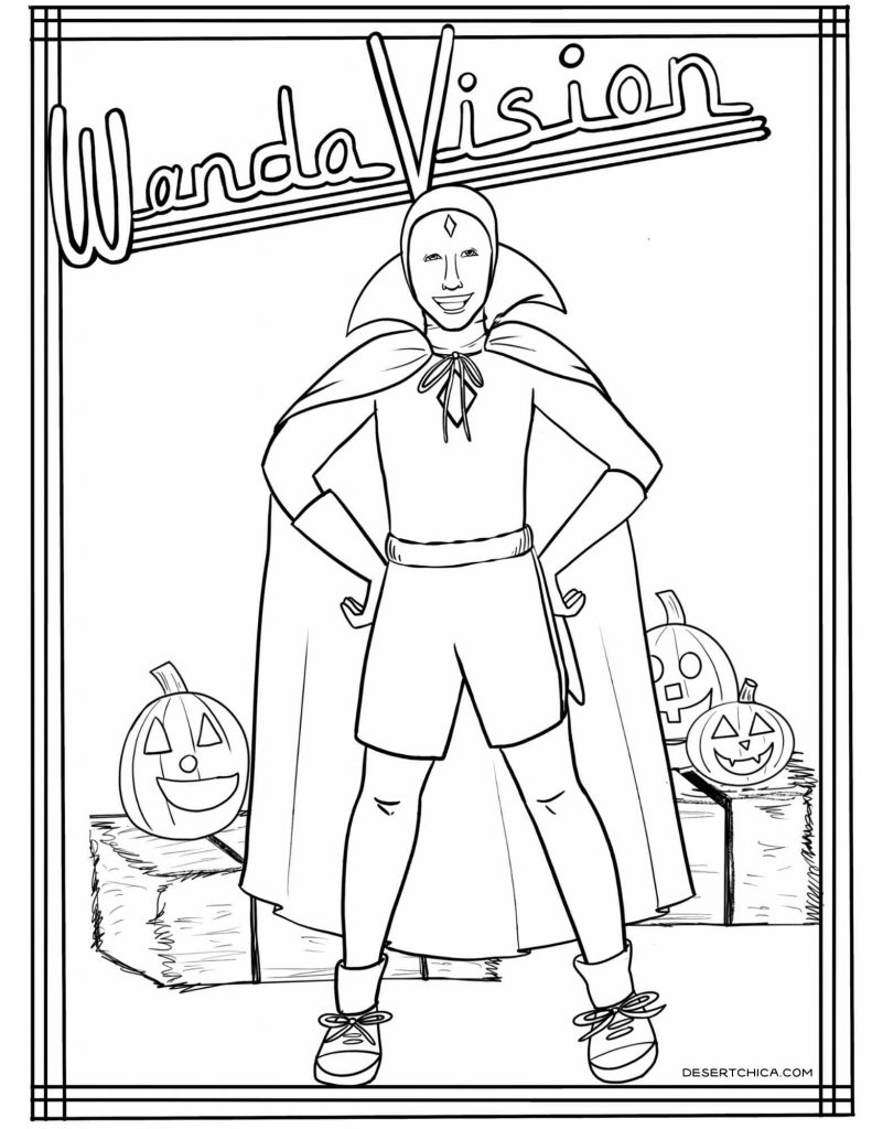 Download and print these wandavision coloring pages