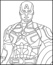 Printable vision avengers coloring page