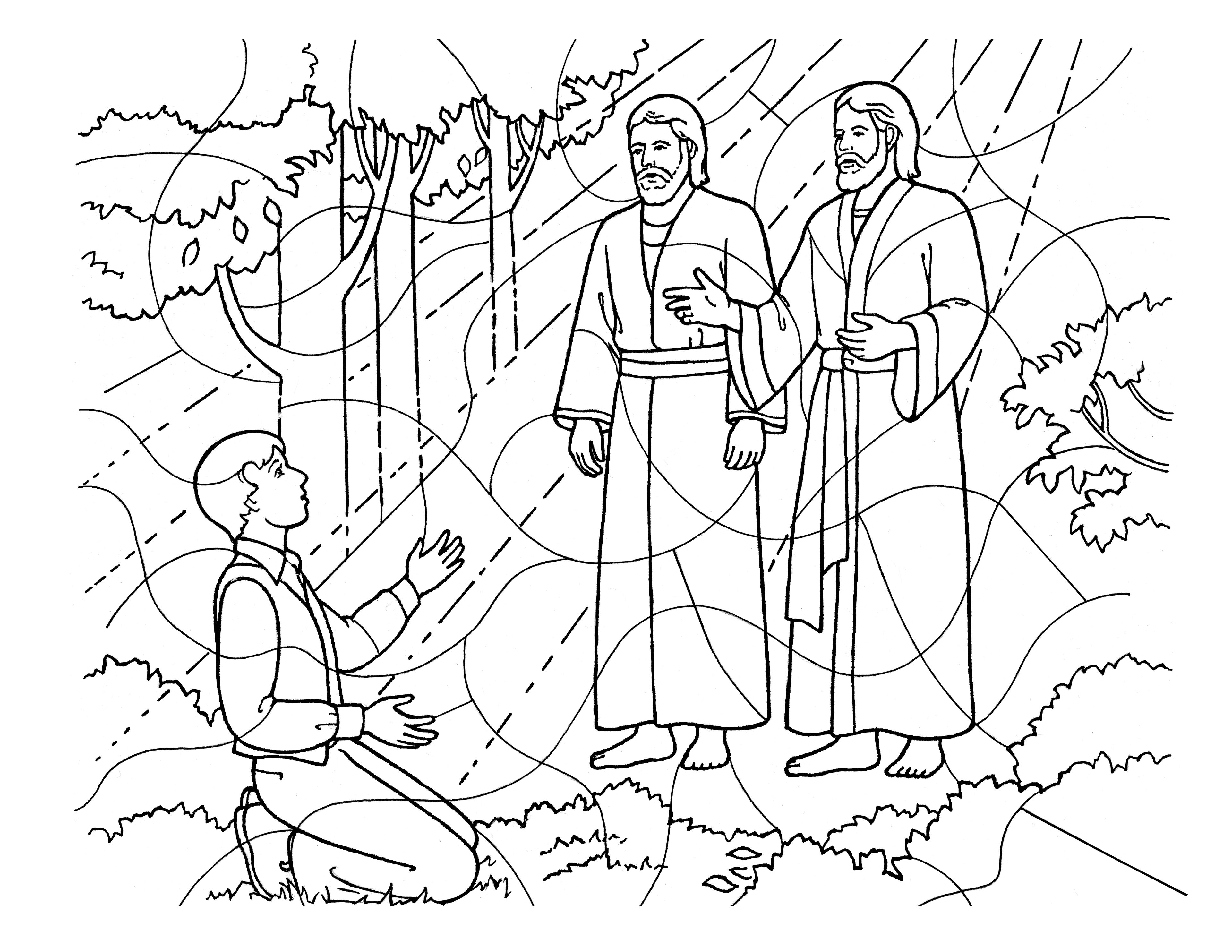 First vision coloring page