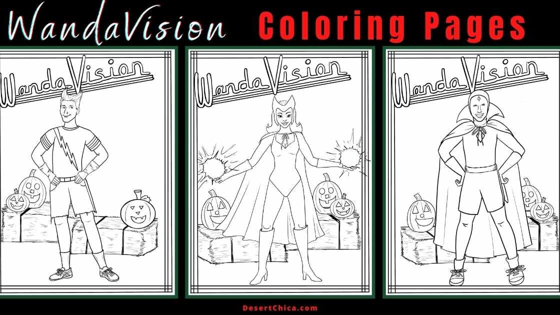 Download and print these wandavision coloring pages