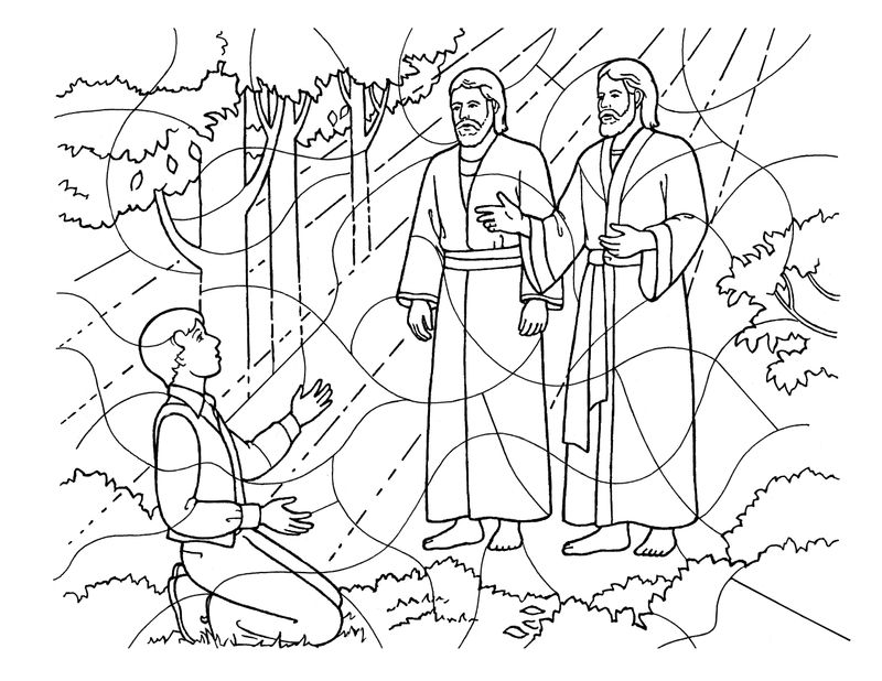 First vision coloring page