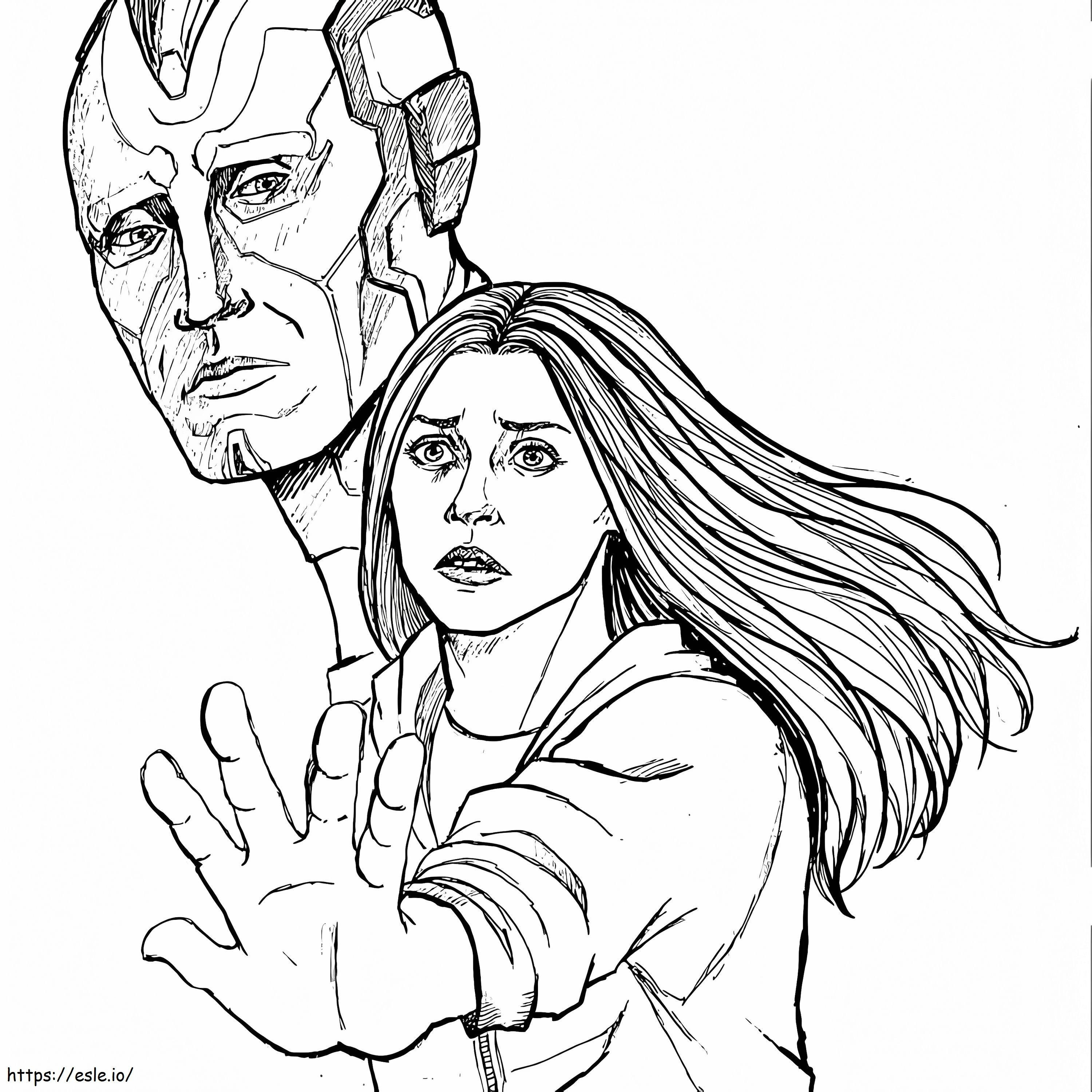 Wanda and visn coloring page