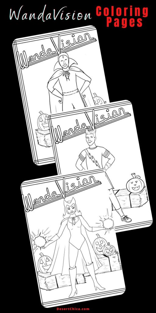 Download and print these wandavision coloring pages