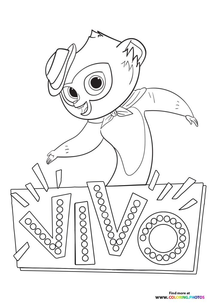 Vivo dancing coloring pages coloring pages to print coloring pages for kids