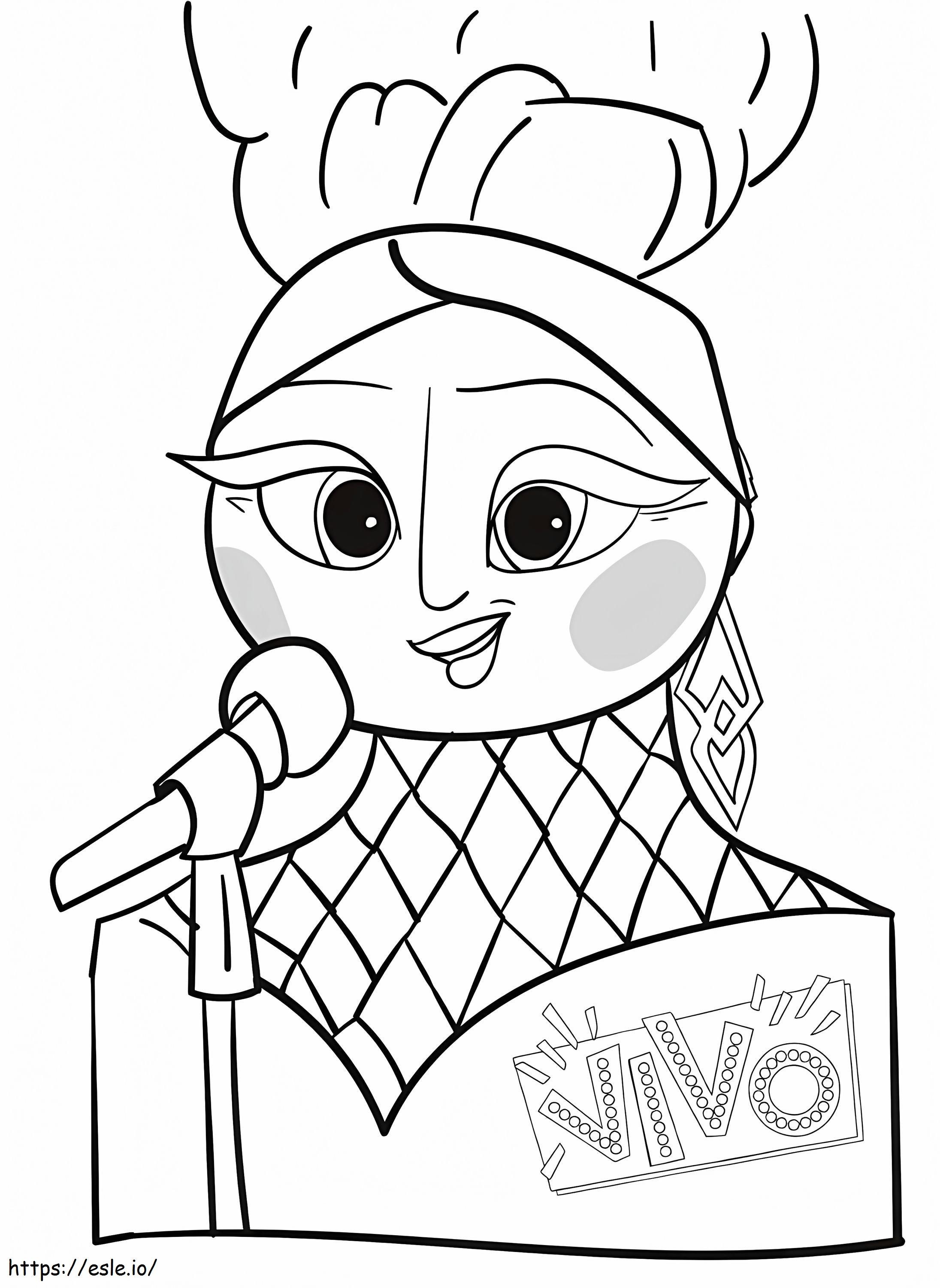 Marta from vivo coloring page