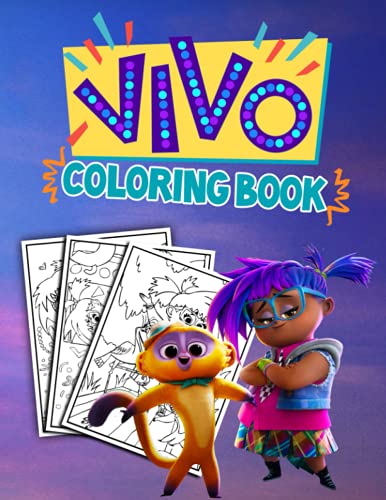 Vivo coloring book one sided coloring pages featuring stunning illustrations about iconic scenes and characters for kids adults to encourage creativity on ilippines