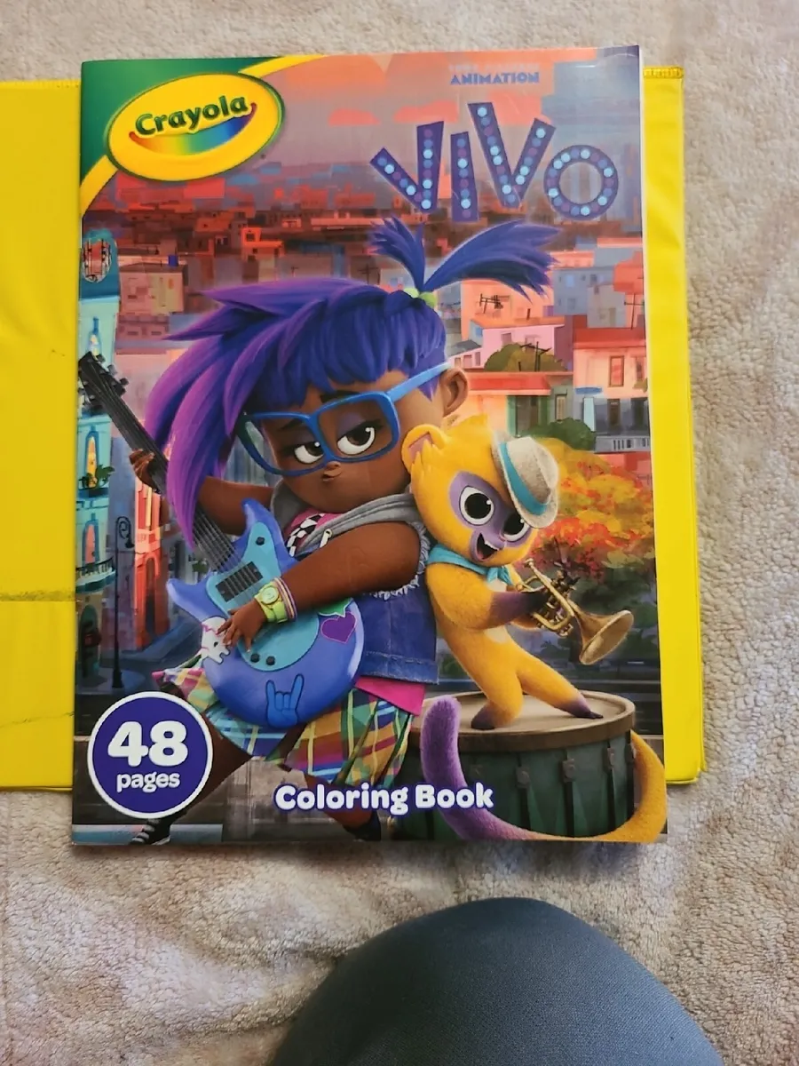 New crayola vivo coloring book page sony pictures animation