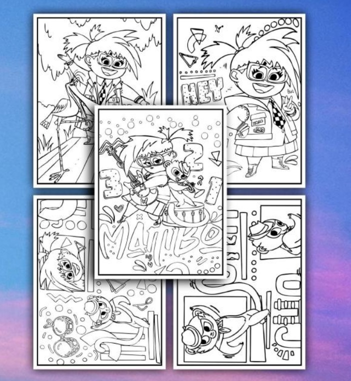 Vivo coloring book from netflix sony movie