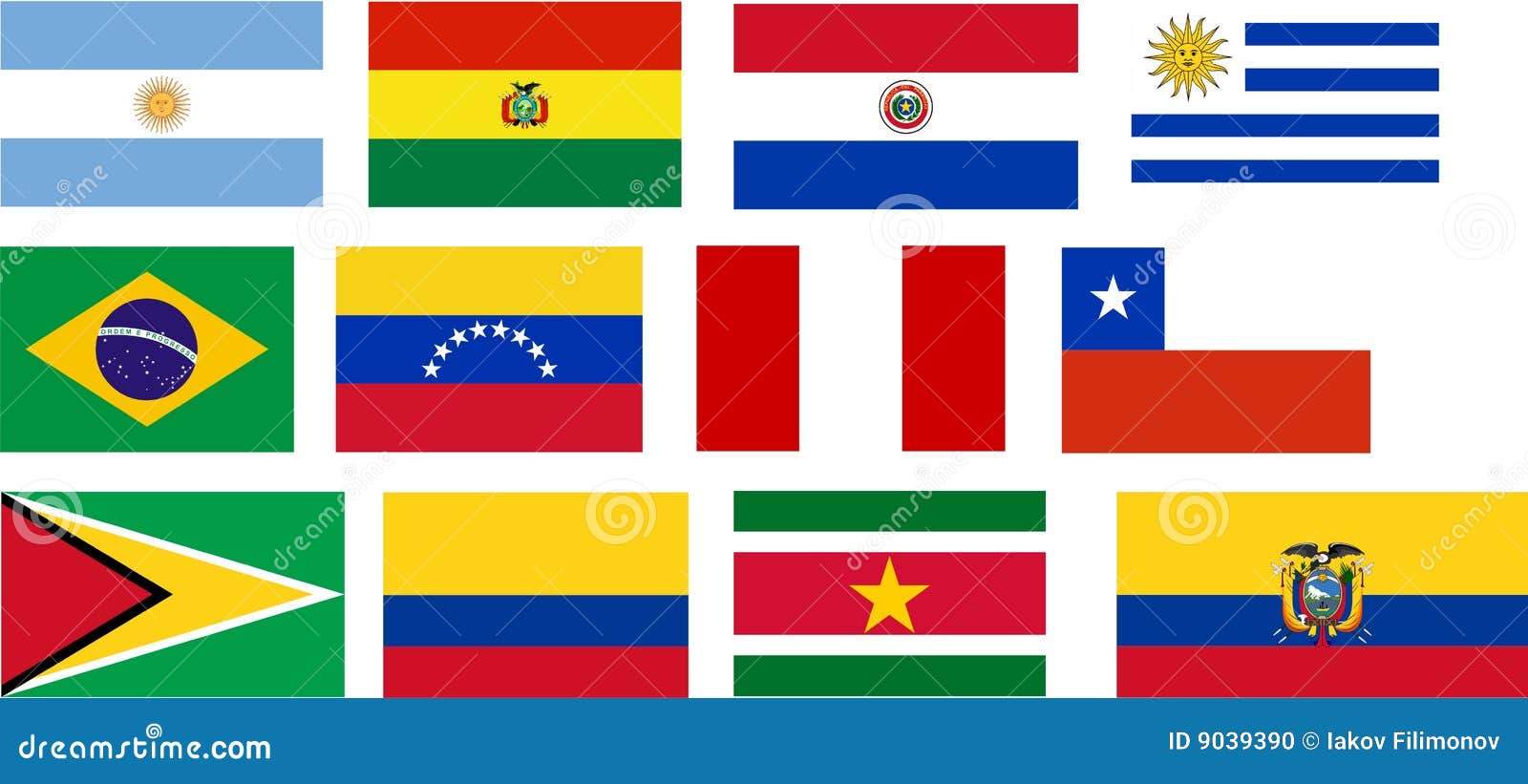 Flags south america stock illustrations â flags south america stock illustrations vectors clipart