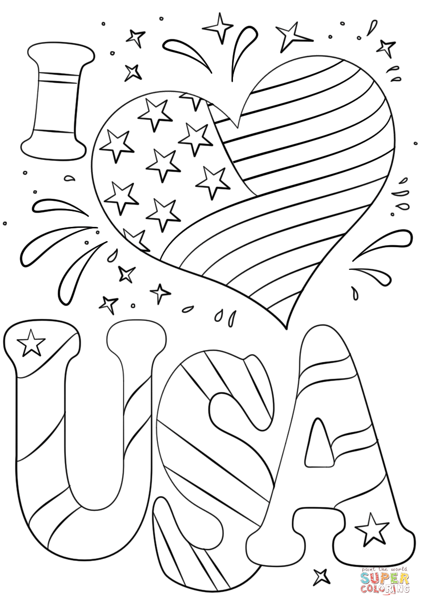 Usa coloring pages