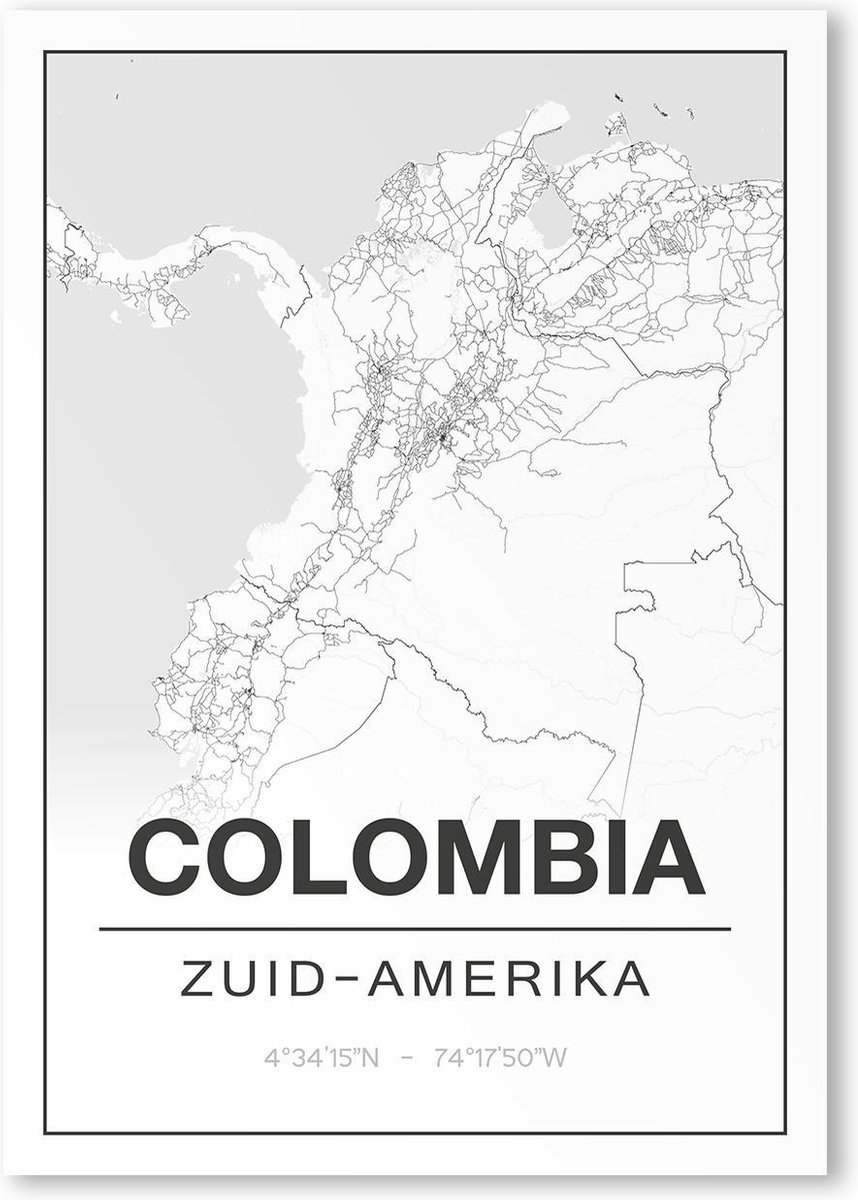 Posterplattegrond colombia