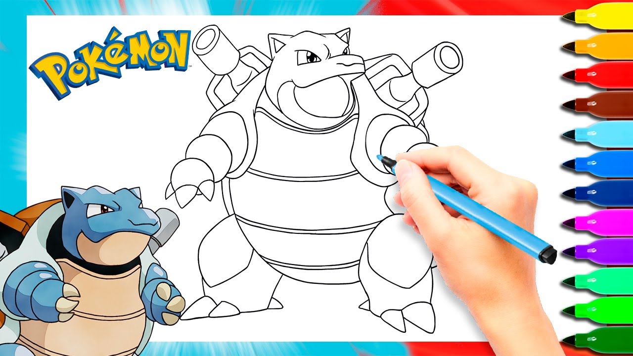 Coloring pokemon blastoise pokemon coloring pages