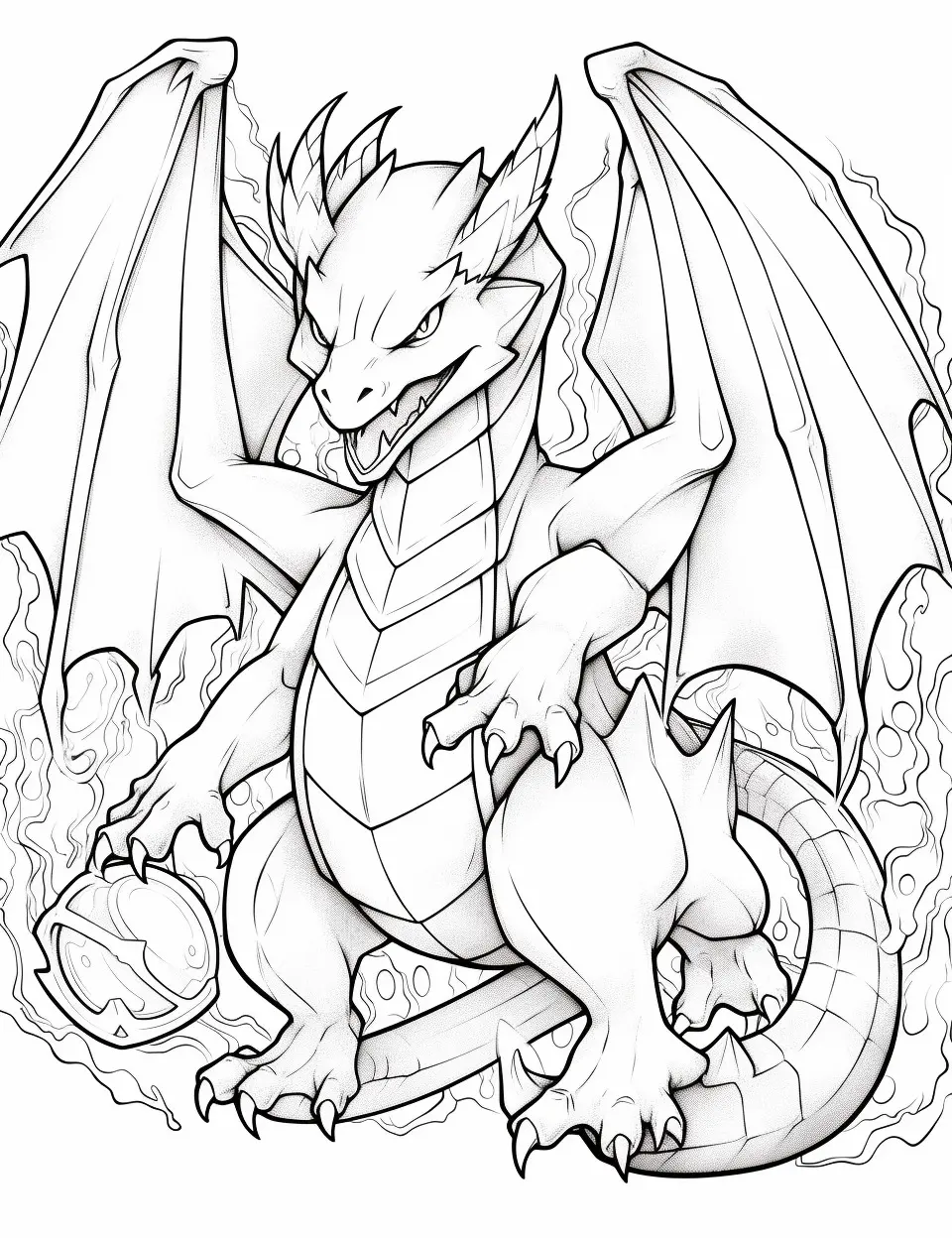 Charizard coloring page