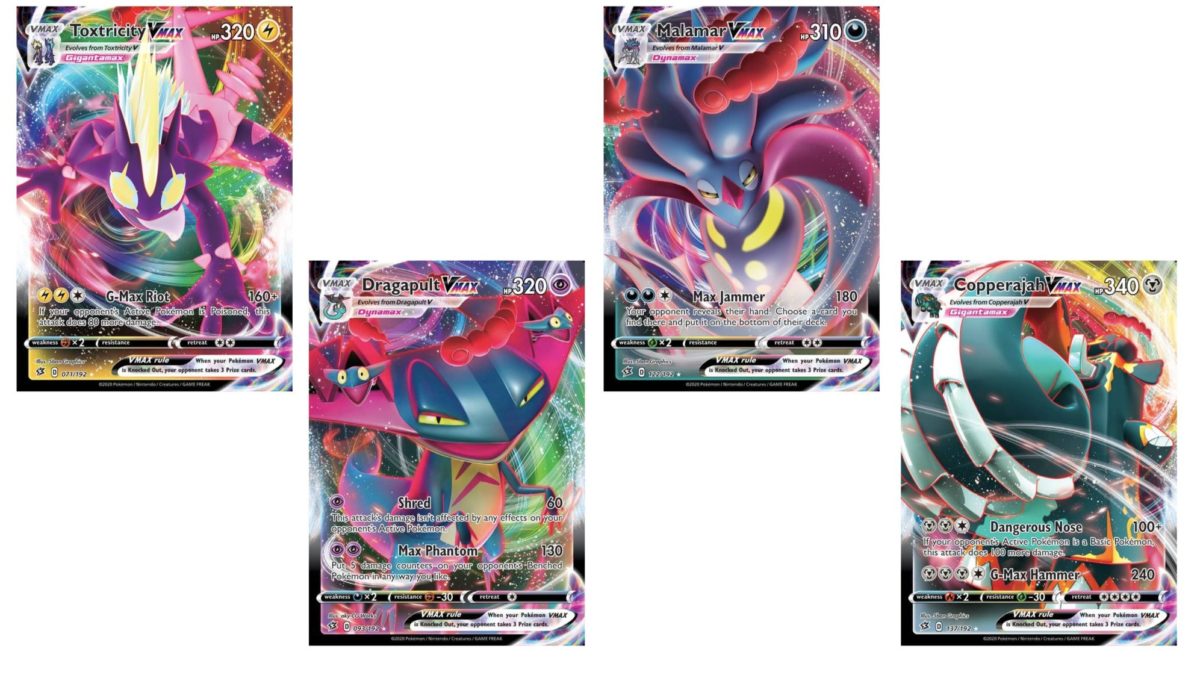 The pokãmon vmax cards of pokãmon tcg rebel clash part