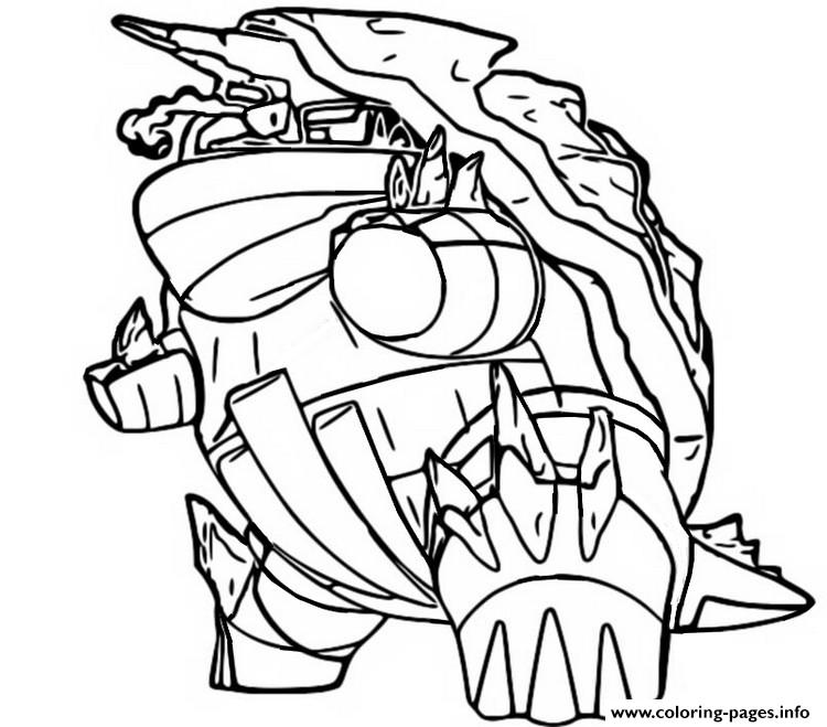 Pokemon gigamax torgamord coloring page printable