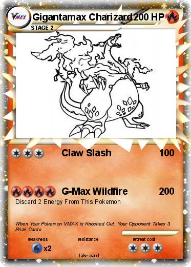 Pokemon gigantamax charizard