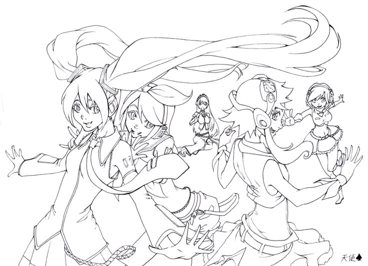 Coloring pages free coloring pages vocaloid