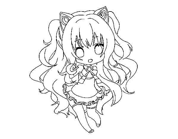 Seeu chibi vocaloid coloring page