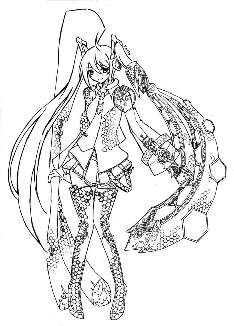 Vocaloid coloring pages