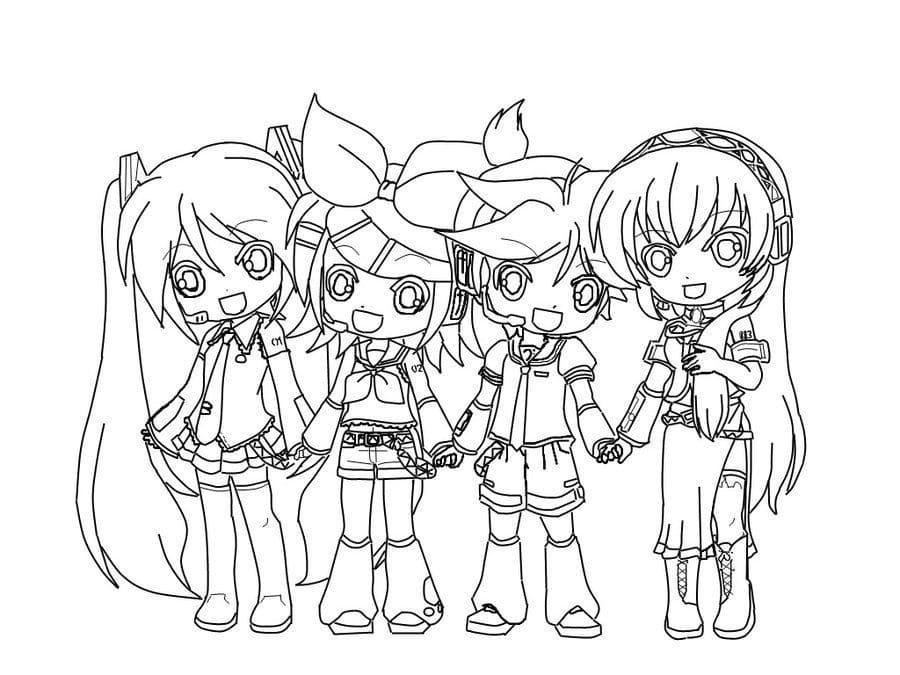 Vocaloid coloring pages