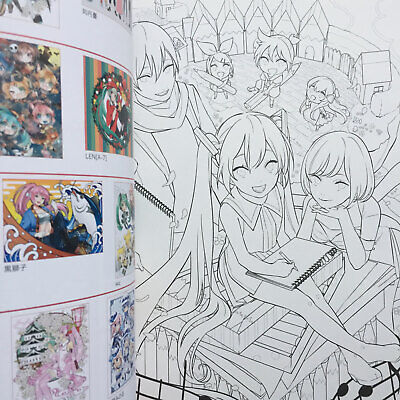 Hatsune miku official coloring book all