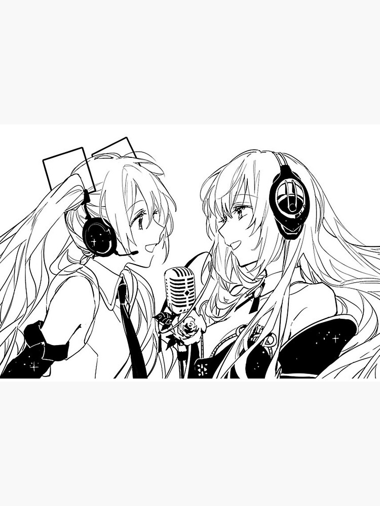 A moment of song miku and luka art board print for sale by starlightmeteor