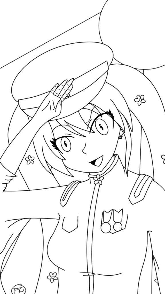 Senbonzakura coloring page vocaloid amino