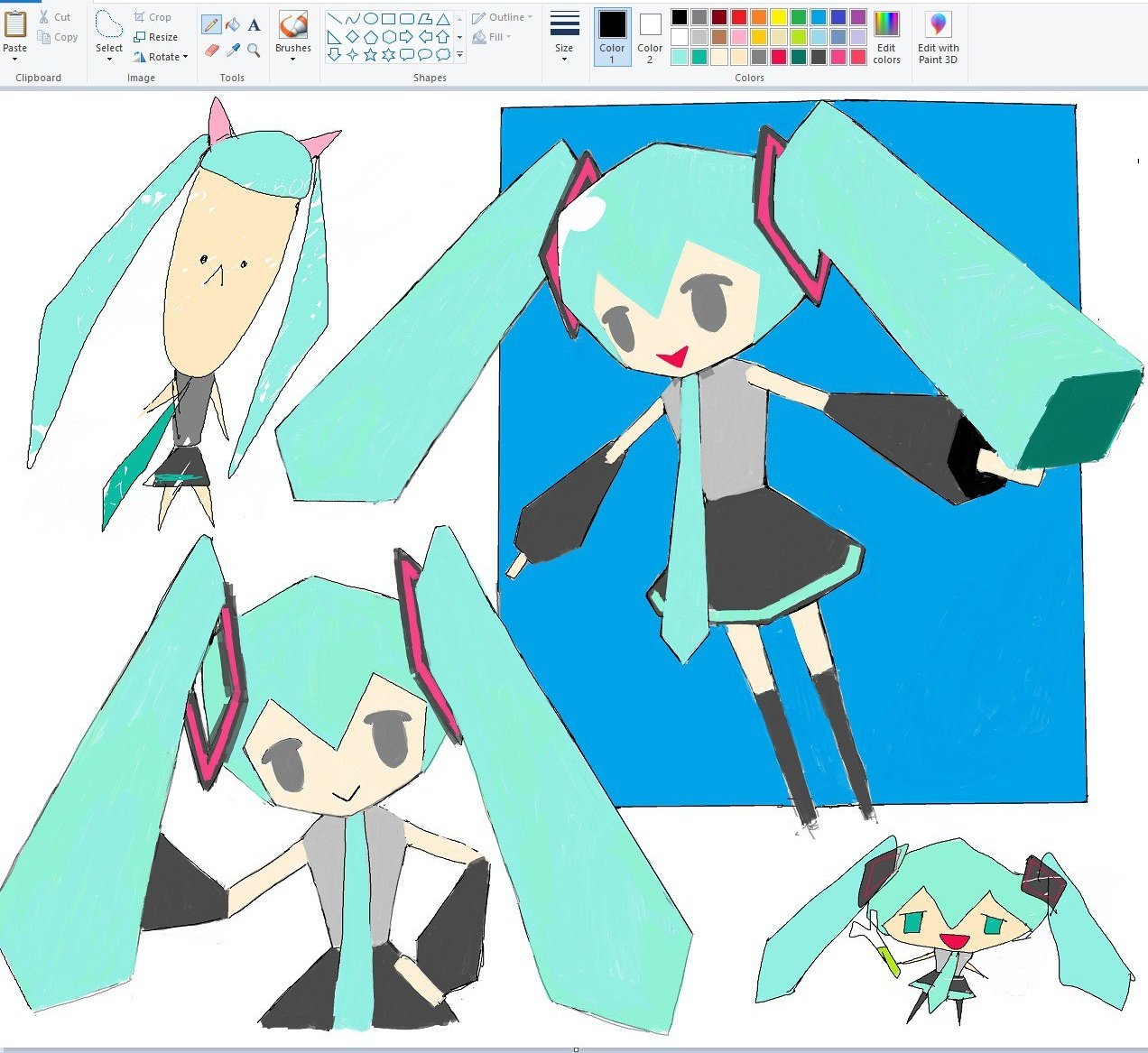 Ðððððððððð on x low poly miku drawings i did last night httpstcosxbxptgr x