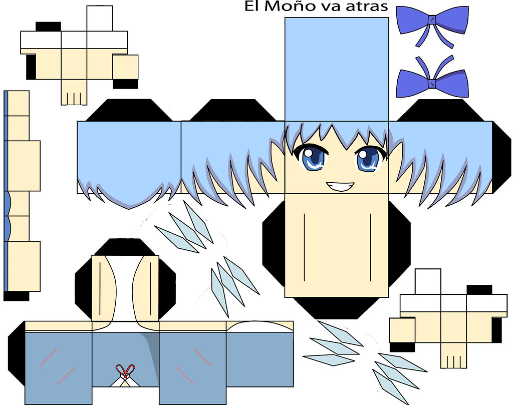 Cirno atackpapercraft