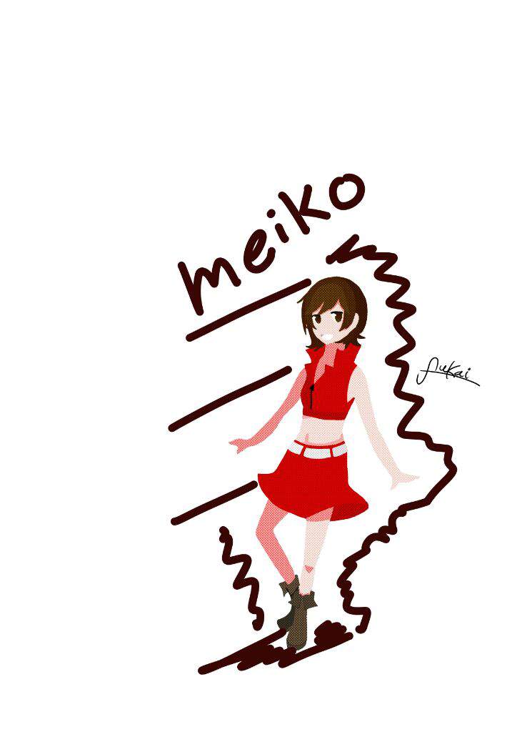 Meiko papercraft vocaloid amino