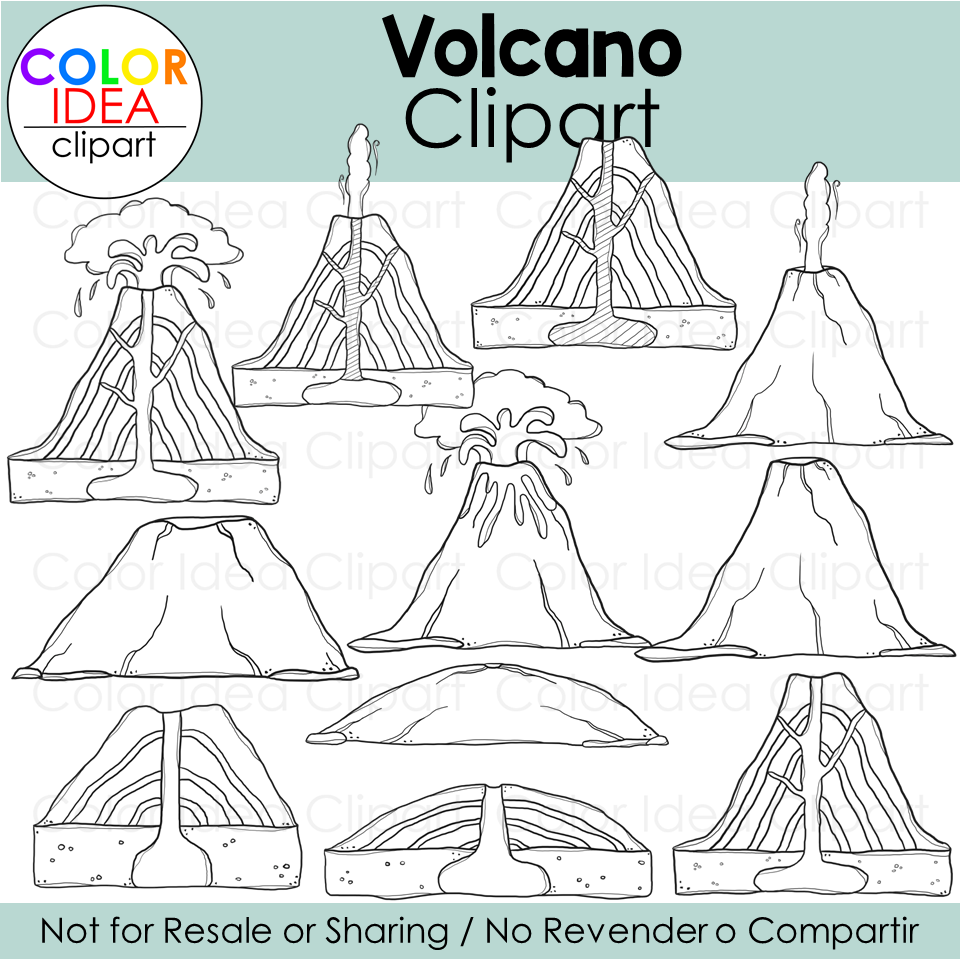 Volcano clipart made by teachers