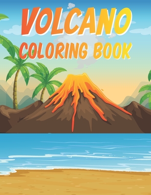 Volcano coloring book paperback books on the square