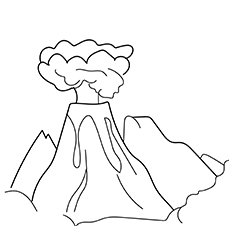 Top free printable volcano coloring pages online