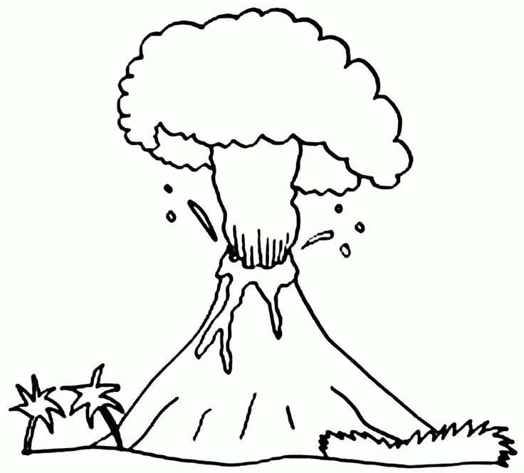 Free volcano coloring pages pdf to print