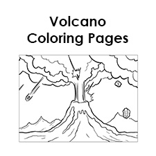 Volcano coloring pages â tims printables