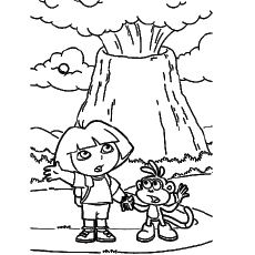 Top free printable volcano coloring pages online