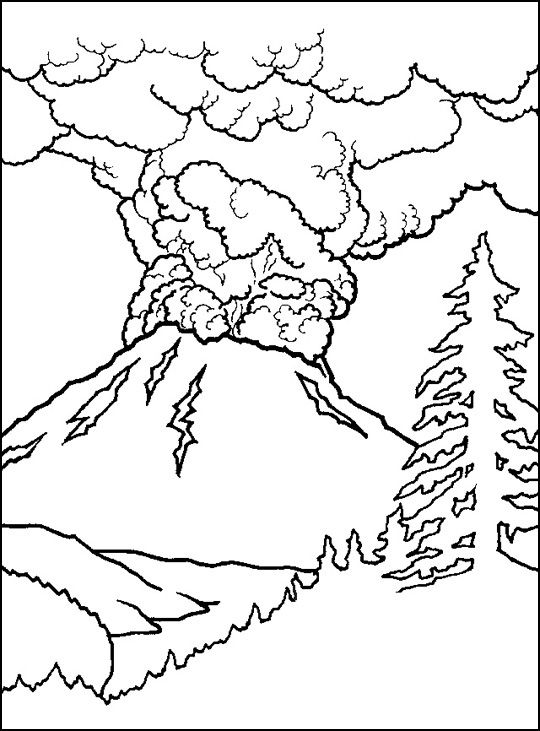 Volcano coloring pages pictures coloring book art coloring pages coloring pages for kids