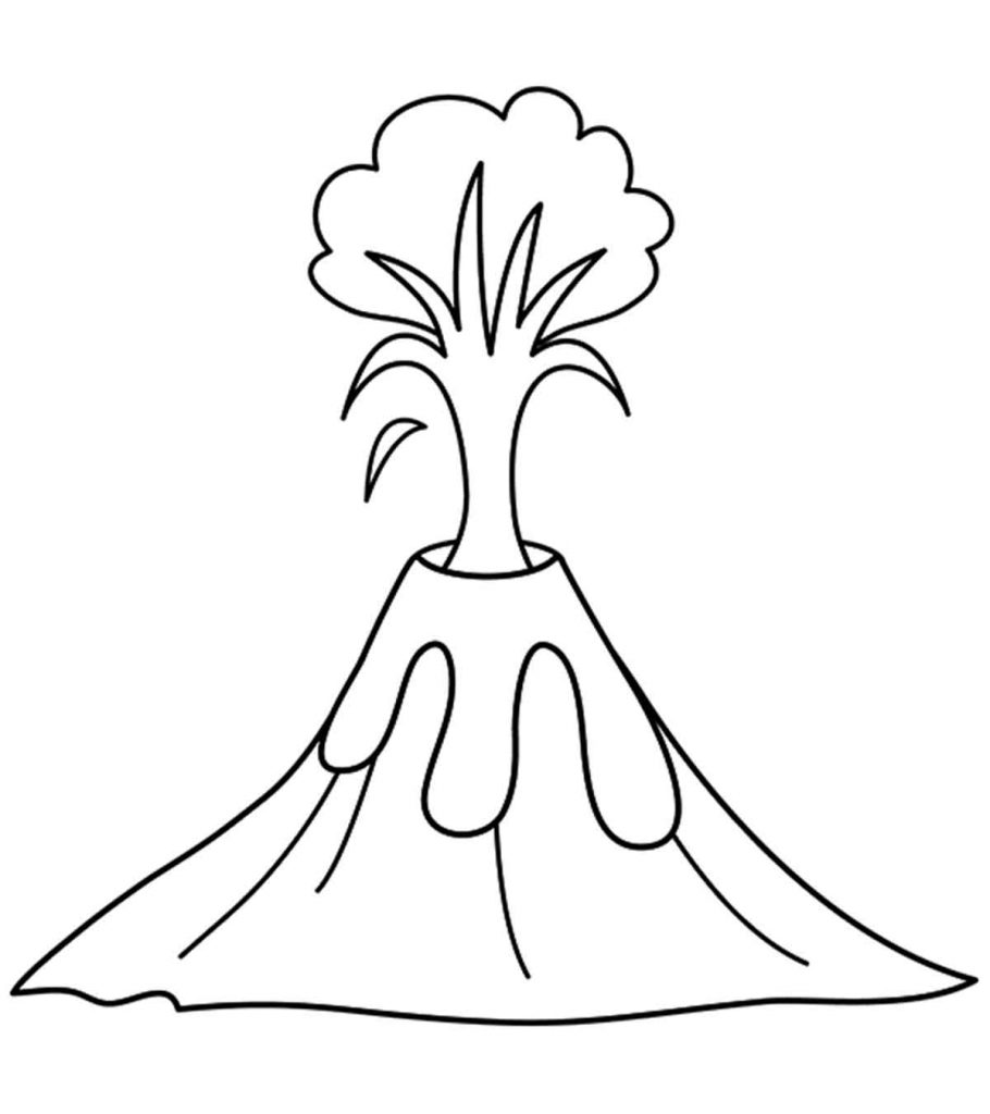 Top free printable volcano coloring pages online