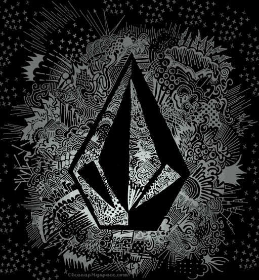 Volcom logo fondo de pantalla azul