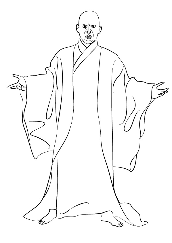 Lord voldemort coloring pages