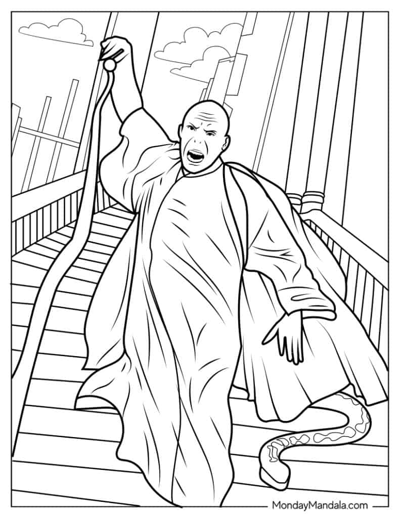 Harry potter coloring pages free pdf printables