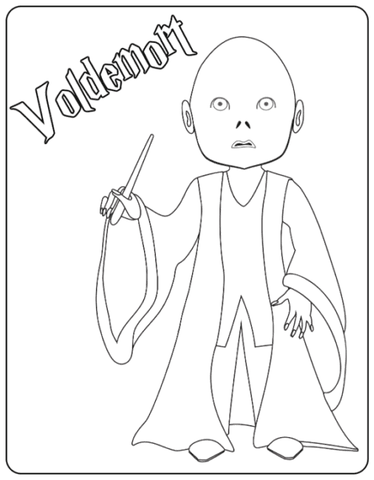 Harry potter printable coloring pages for kids